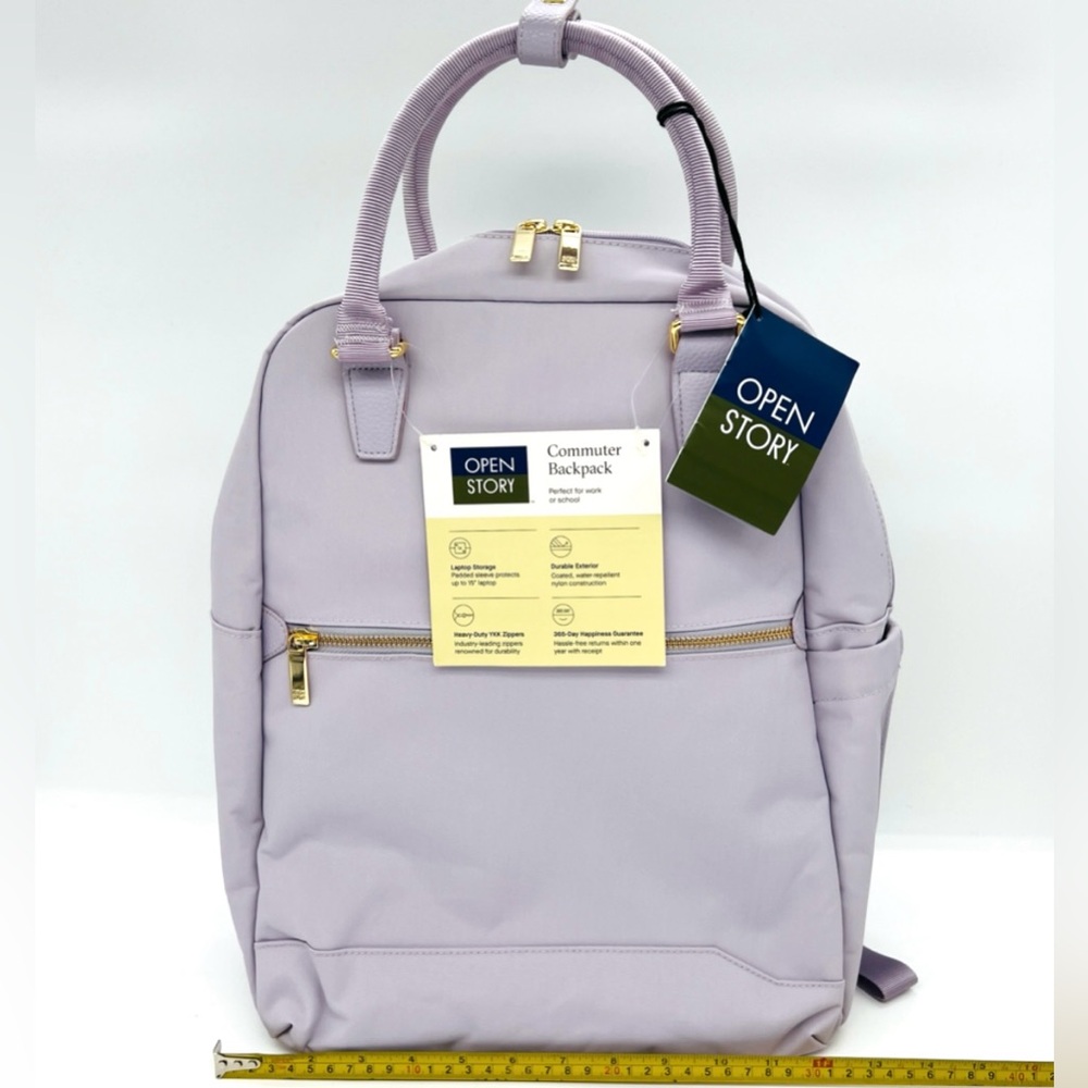 Commuter Travel School Laptop Backpack Lavender NWT - Picture 13 of 14